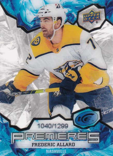 insert RC karta FREDERIC ALLARD 21-22 UD Ice Premieres /1299